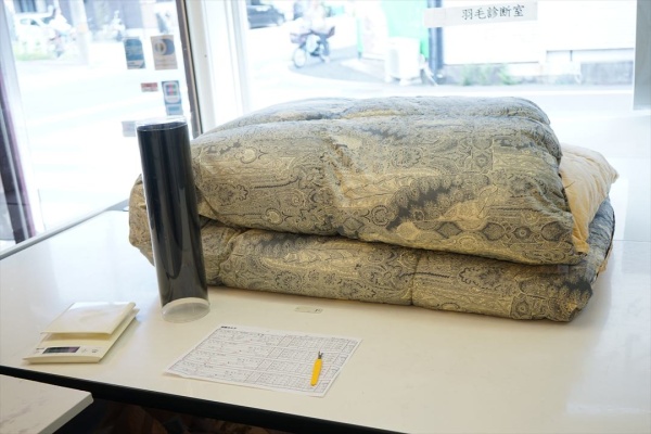 ダブルの羽毛布団を中高生の子供が使うのでシングル2枚にリフォームをしたい！画像